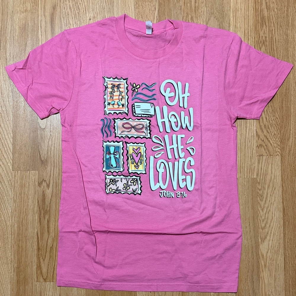 Oh How He Loves Tee Medium